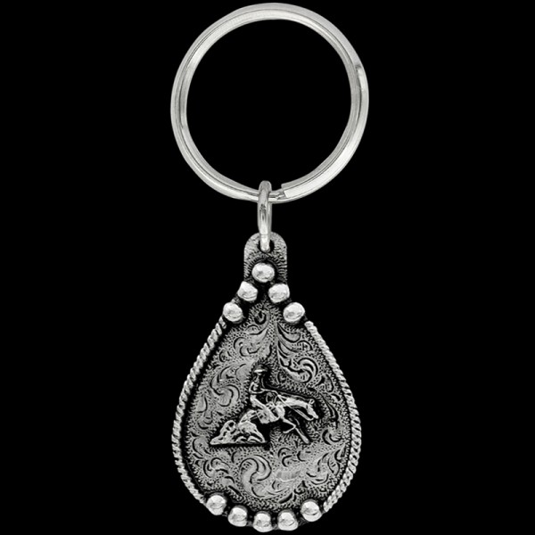 Gallop into style with our Reining Horse Keychain. Celebrate the artistry and skill of reining with this finely crafted accessory, perfect for horse enthusiasts. Shop now!